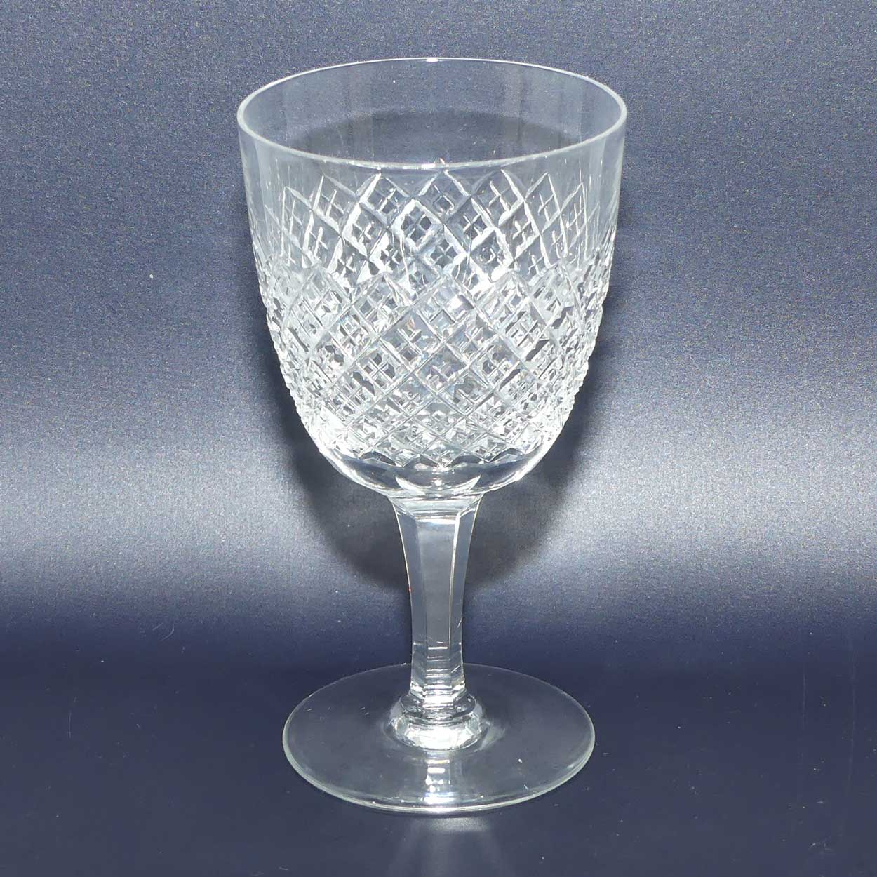 set of 5 Fine Antique Crystal wine glasses | hold 250ml