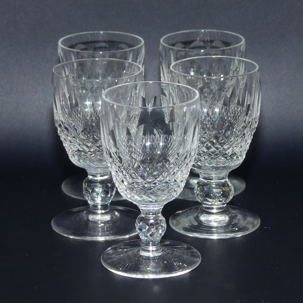 Waterford Crystal Colleen pattern set of 5 Port Glasses | 10cm | 50ml
