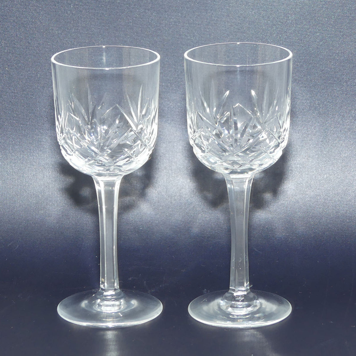 Set of 5 Crystal Liqueur Glasses | 5 Point Star cut pattern