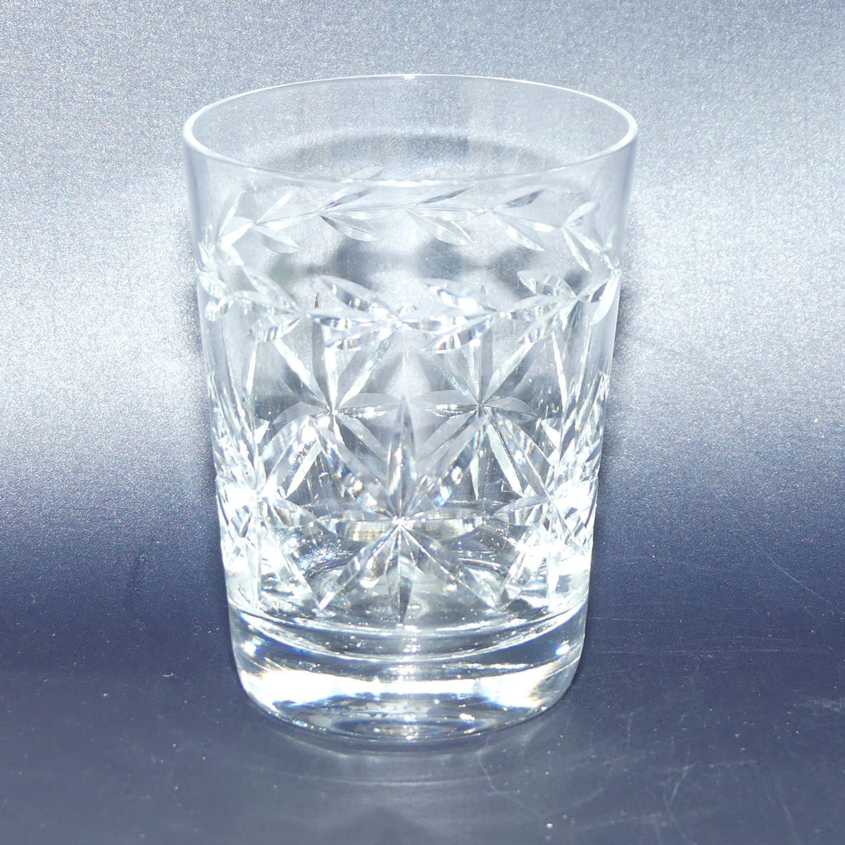 Set of 5 Webb Crystal Facetted Star pattern with garland tumblers | 150ml
