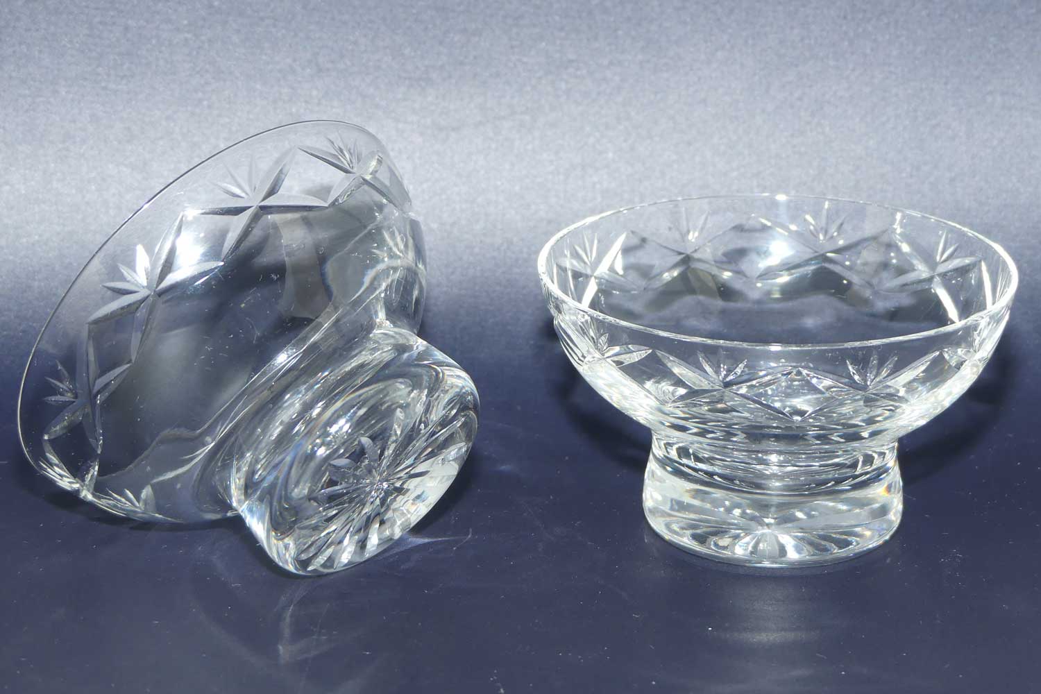 Set of 6 fine quality Crystal sundae dishes or compotes