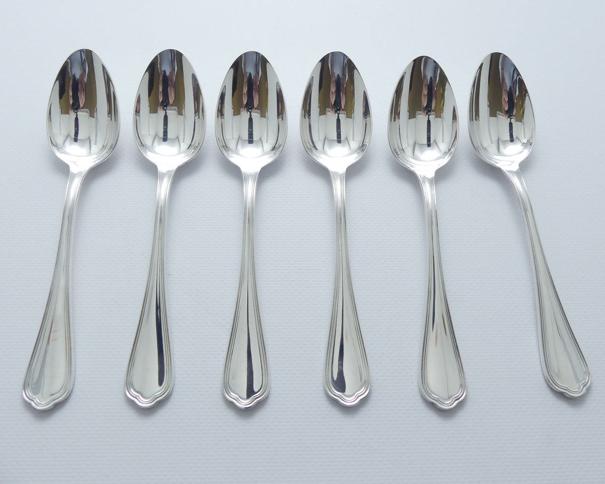 Christofle France Spatours design set of 6 Desert Spoons | 17cm long