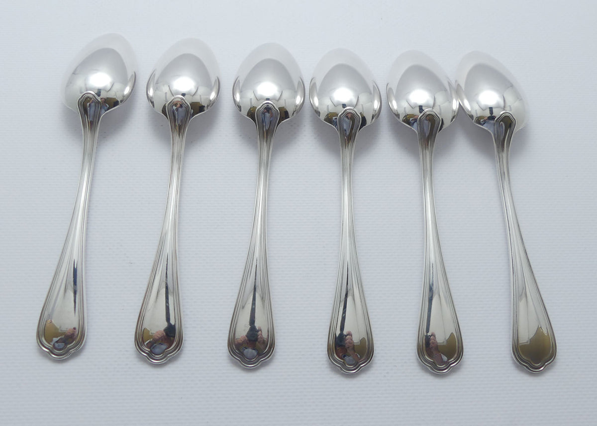 Christofle France Spatours design set of 6 Desert Spoons | 17cm long