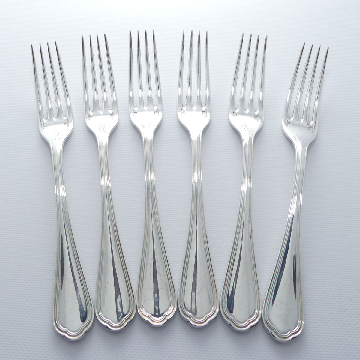 Christofle France Spatours design set of 6 Dinner Forks | 20.5cm long