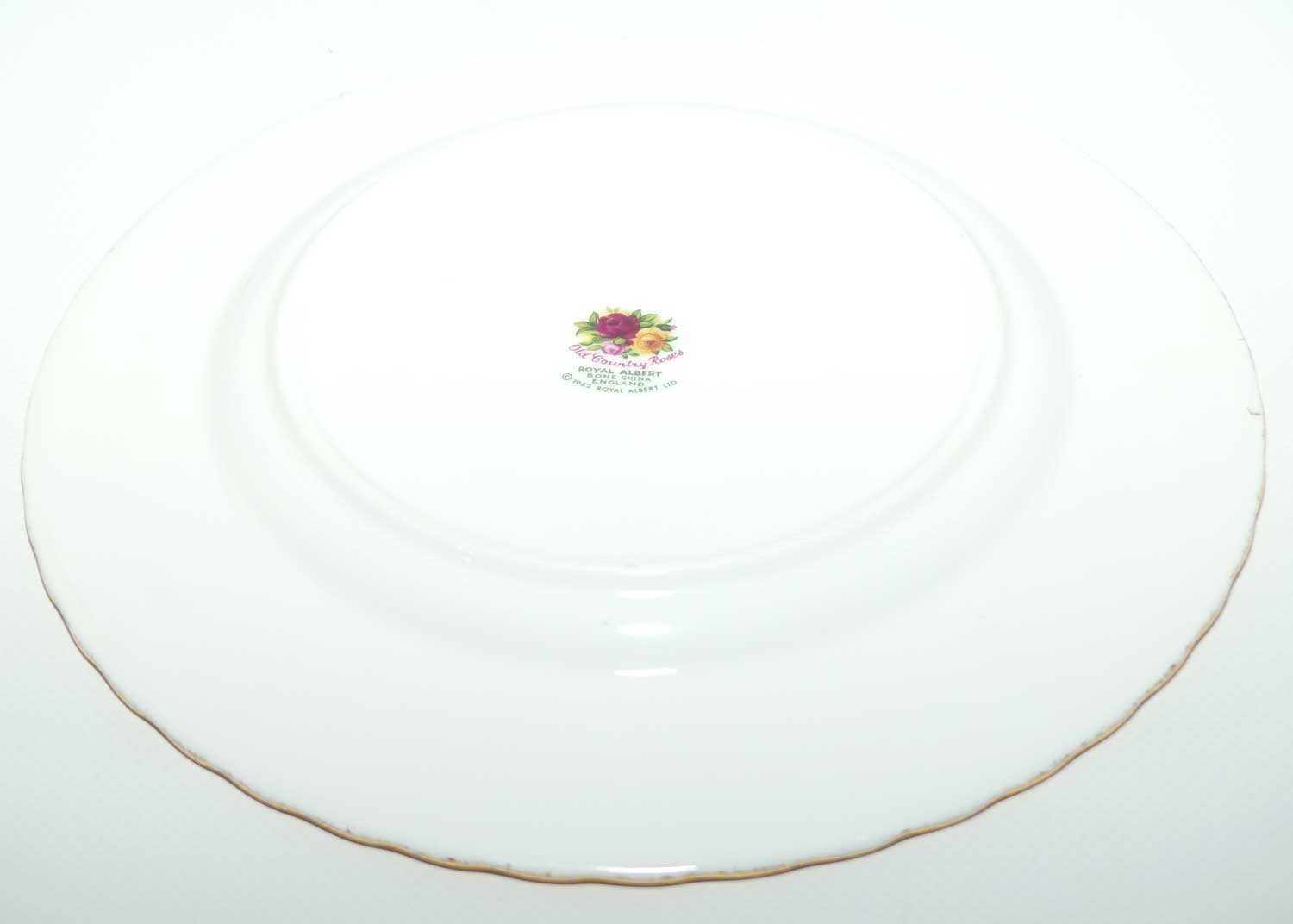 Royal Albert Bone China England Old Country Roses set of 6 entree or salad plates | 20.5cm | © 1962 Royal Albert Ltd backstamp