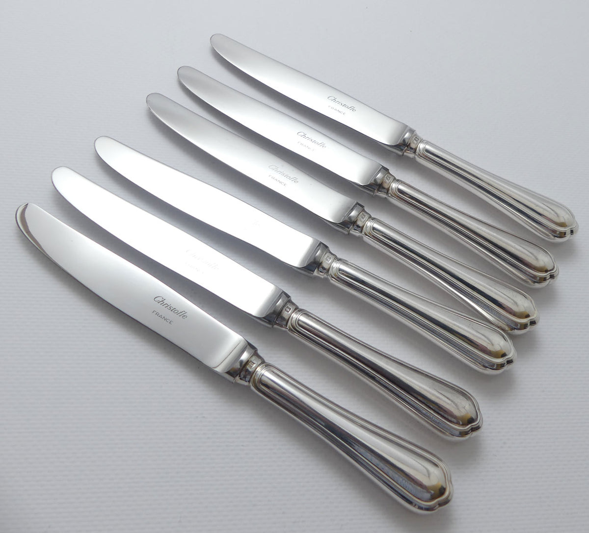 Christofle France Spatours design set of 6 Salad Knives | 19.5cm long