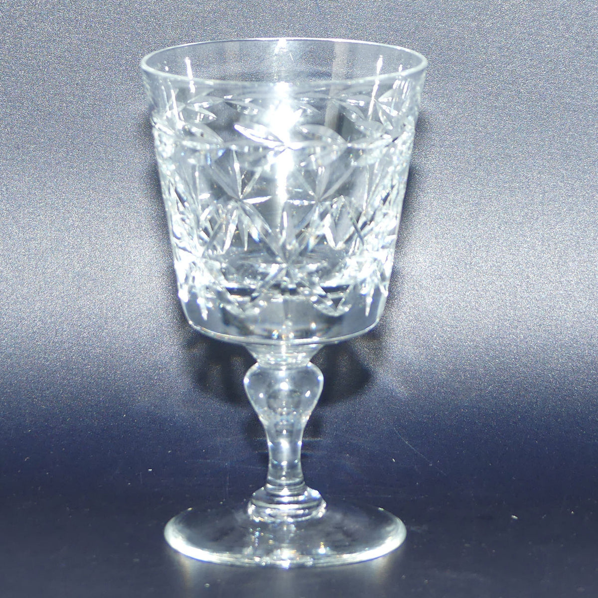 Set of 6 Webb Crystal Facetted Star pattern with garland Liqueur glasses | 75ml