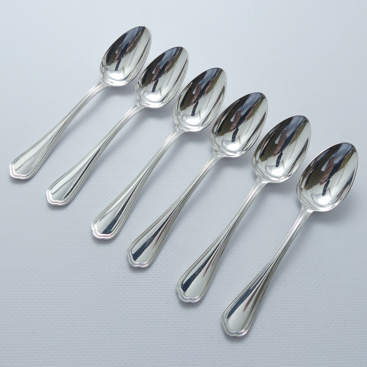 Christofle France Spatours design set of 6 Tea Spoons | 13.5cm long