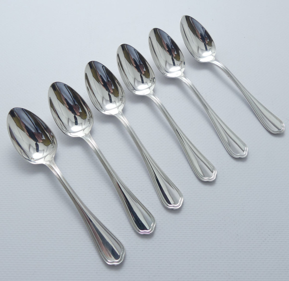 Christofle France Spatours design set of 6 Tea Spoons | 13.5cm long
