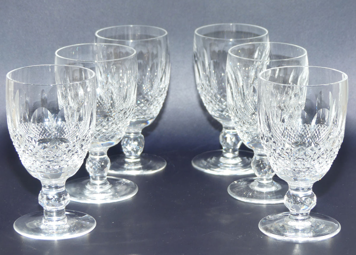 Waterford Crystal Colleen pattern set 6 Wine Glasses | #2 | 12cm | 110ml