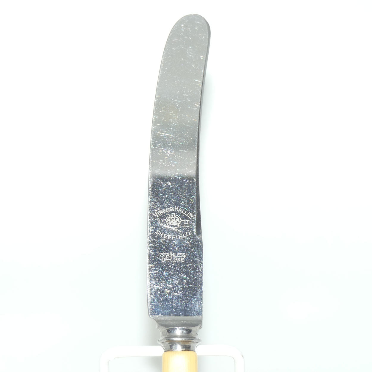 Set of 5 Viner and Hall Sheffield | Faux Bone Handle Knives | 20cm long
