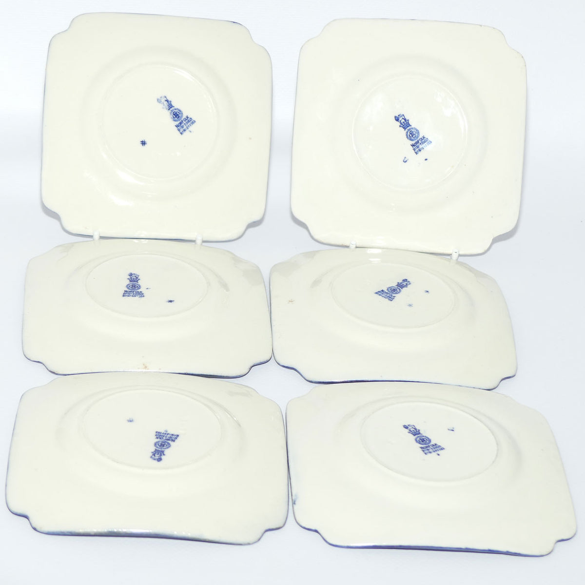 Royal Doulton Norfolk set of 6 sandwich plates | Square