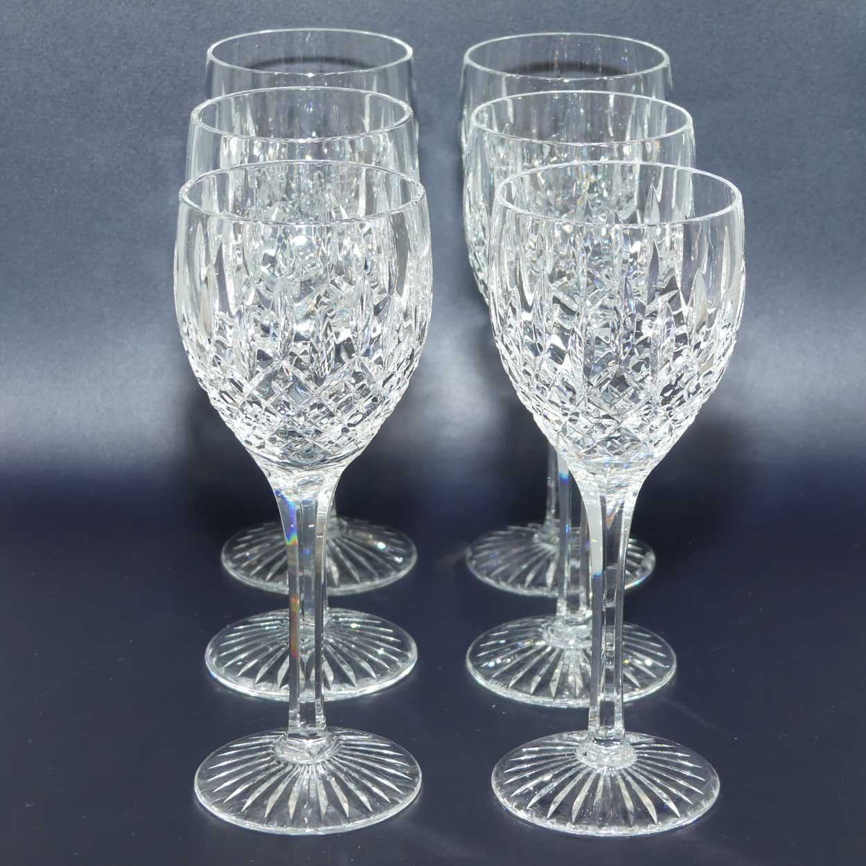 Stuart Crystal Shaftesbury pattern | set of 6 Wine Glasses | 100ml