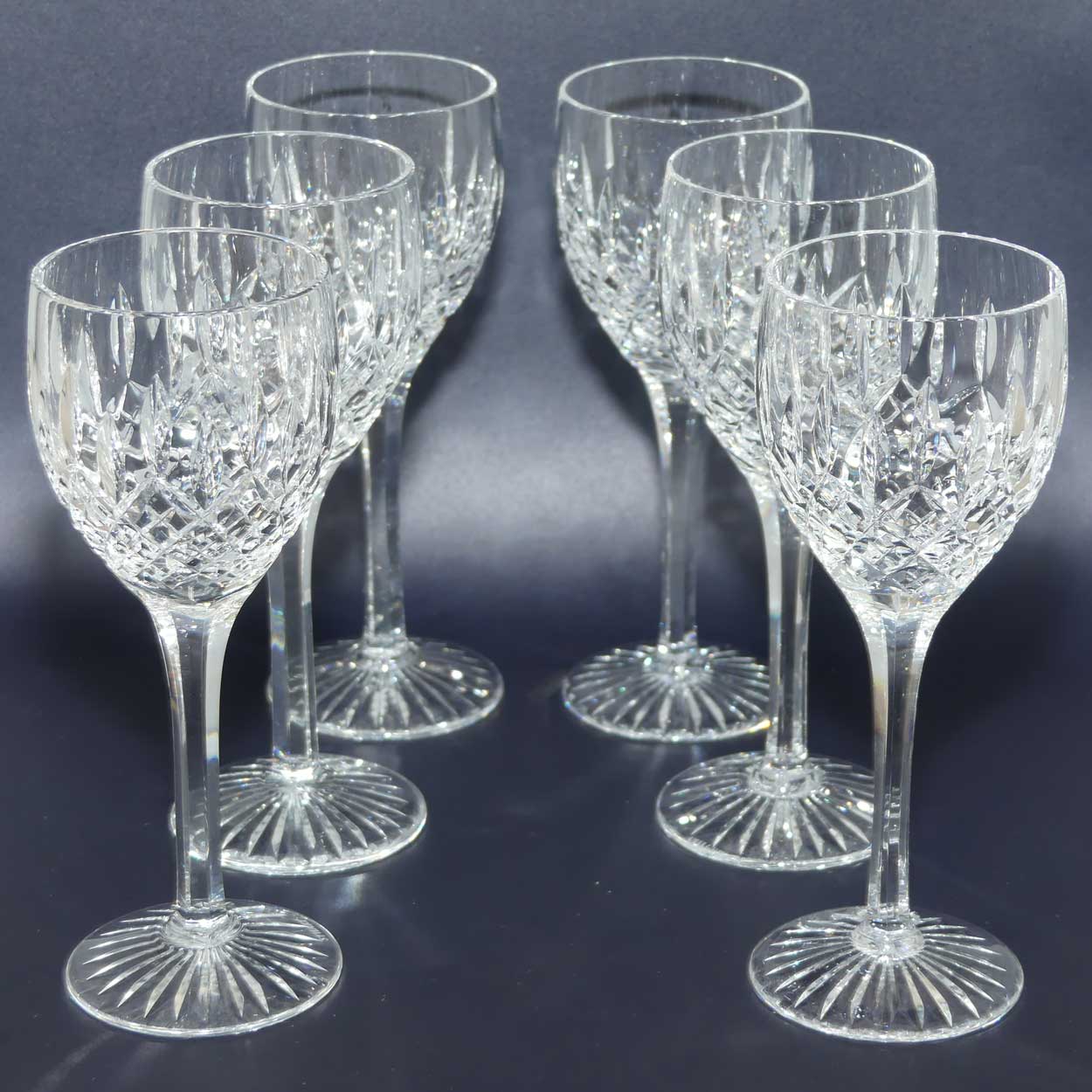 Stuart Crystal Shaftesbury pattern | set of 6 Wine Glasses | 100ml