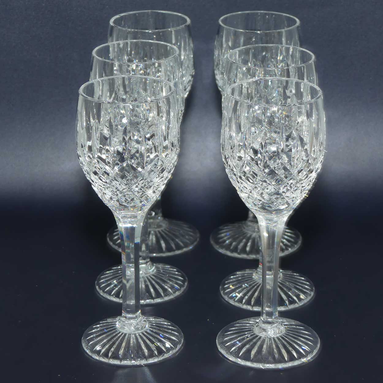 Stuart Crystal Shaftesbury pattern | set of 6 Sherry Glasses | 60ml
