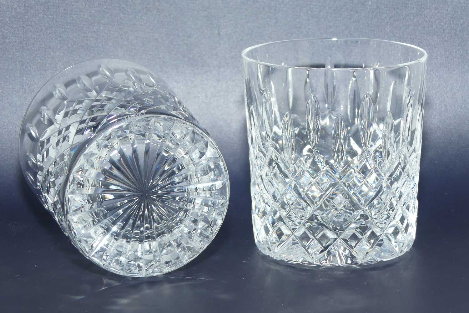 Stuart Crystal Shaftesbury pattern | pair of Whisky tumblers | 225ml