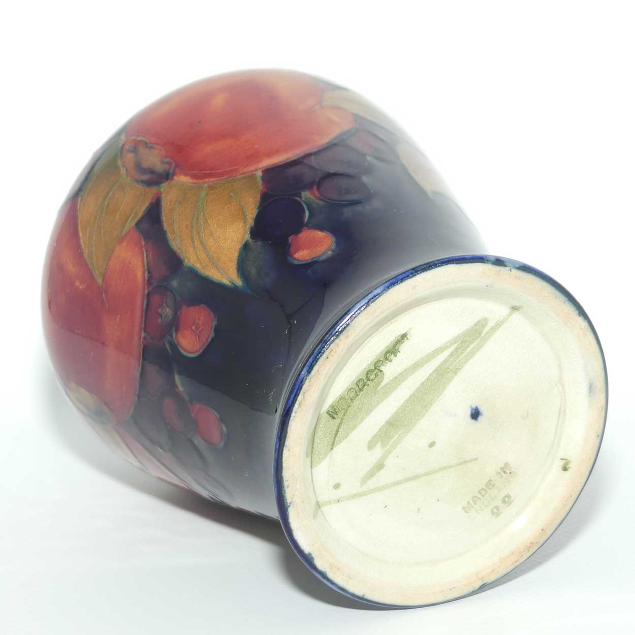William Moorcroft Pomegranate reverse tapering vase | Shape 22