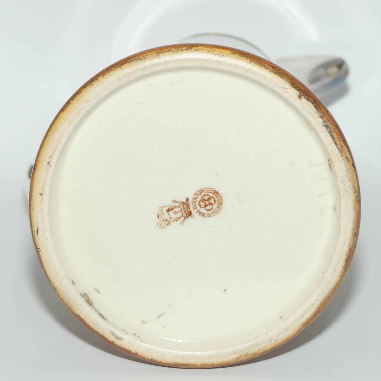 Royal Doulton hand painted Sheep claret jug with EPNS mounts