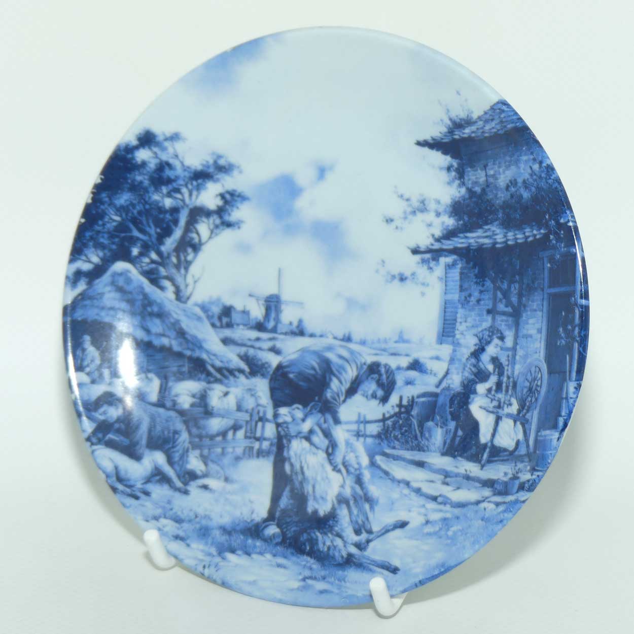 Delft Blauw Holland miniature plate | Shearing