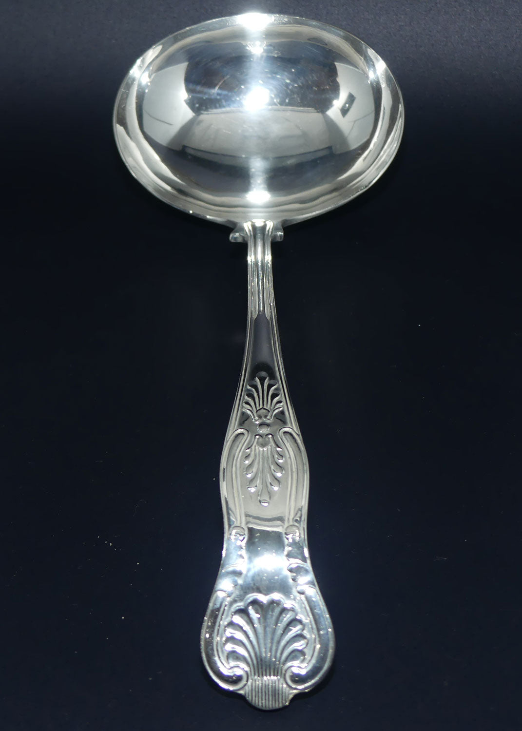 Sheffield England EPNS A1 Kings Pattern soup ladle | large | 30cm long