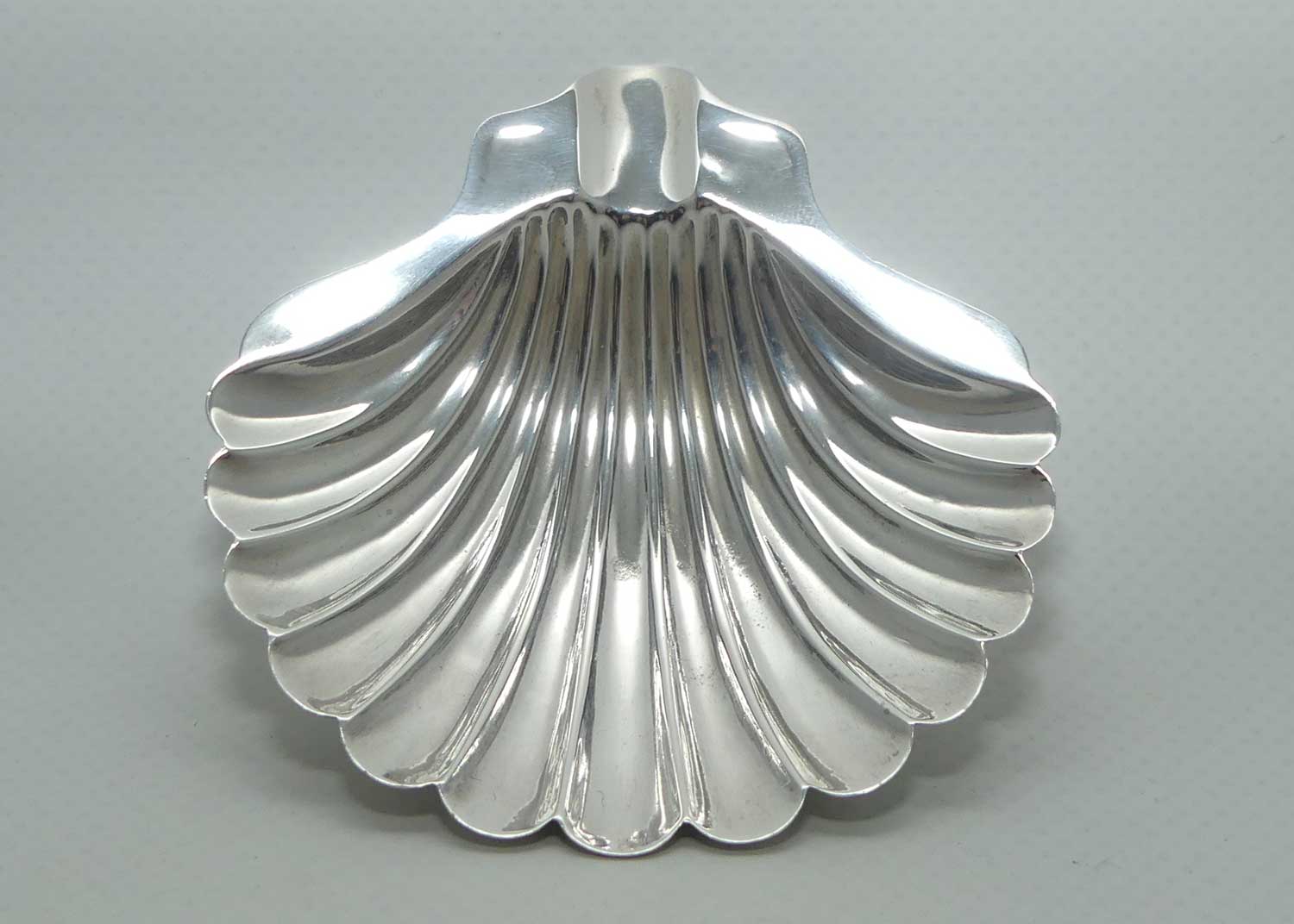 Sterling Silver shell shape personal ashtray | NAPIER STERLING | 22.9gms