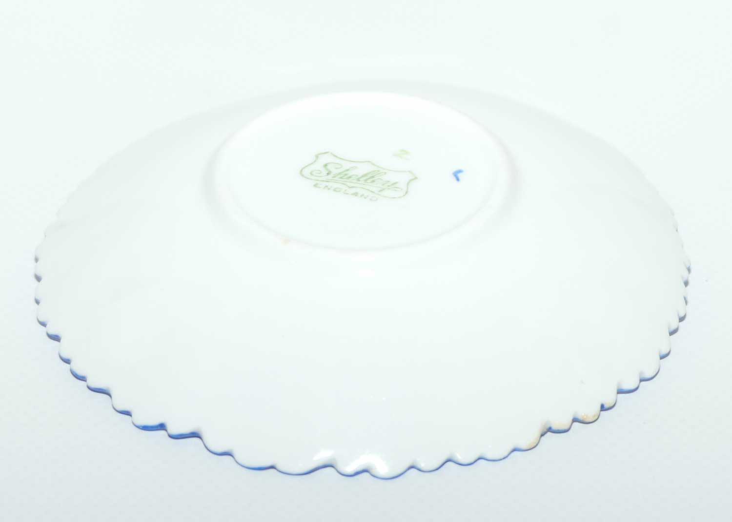 Shelley Shell shape Deco Floral pin dish