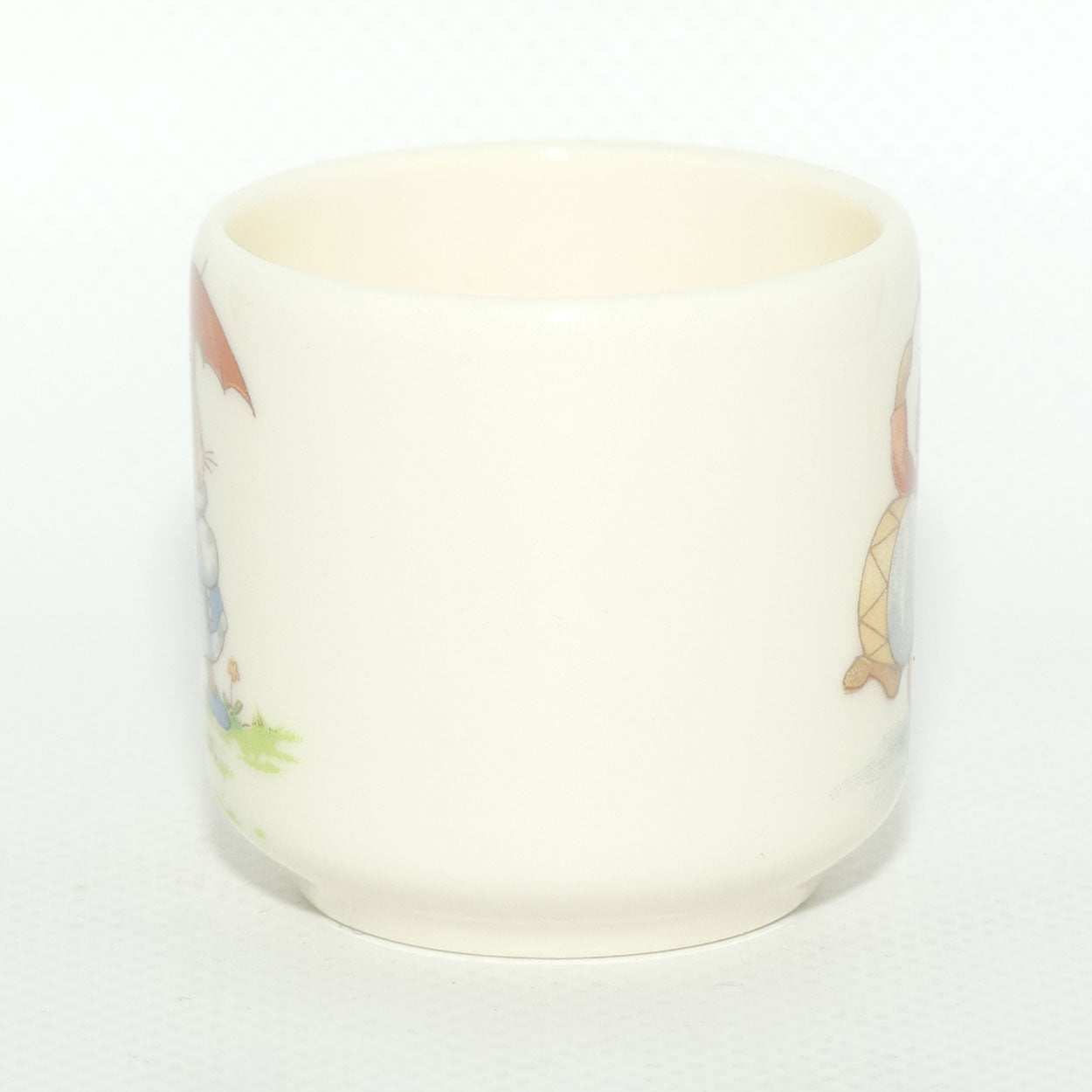 Royal Doulton Bunnykins egg cup | boxed | Sheltering under Umbrella | Drummer