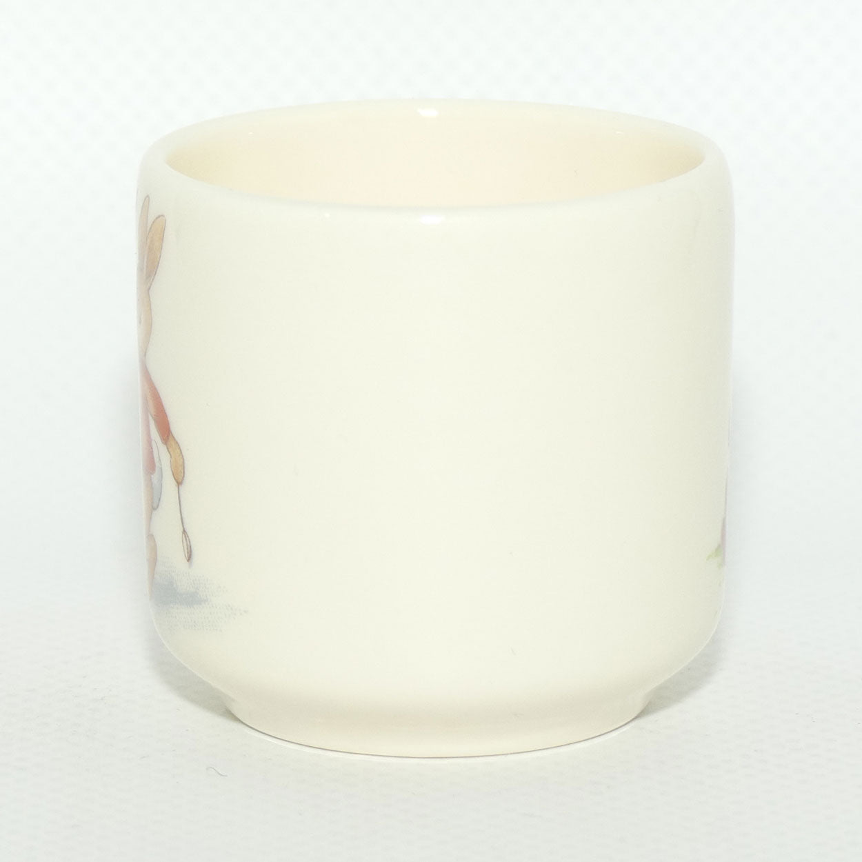 Royal Doulton Bunnykins egg cup | boxed | Sheltering under Umbrella | Drummer