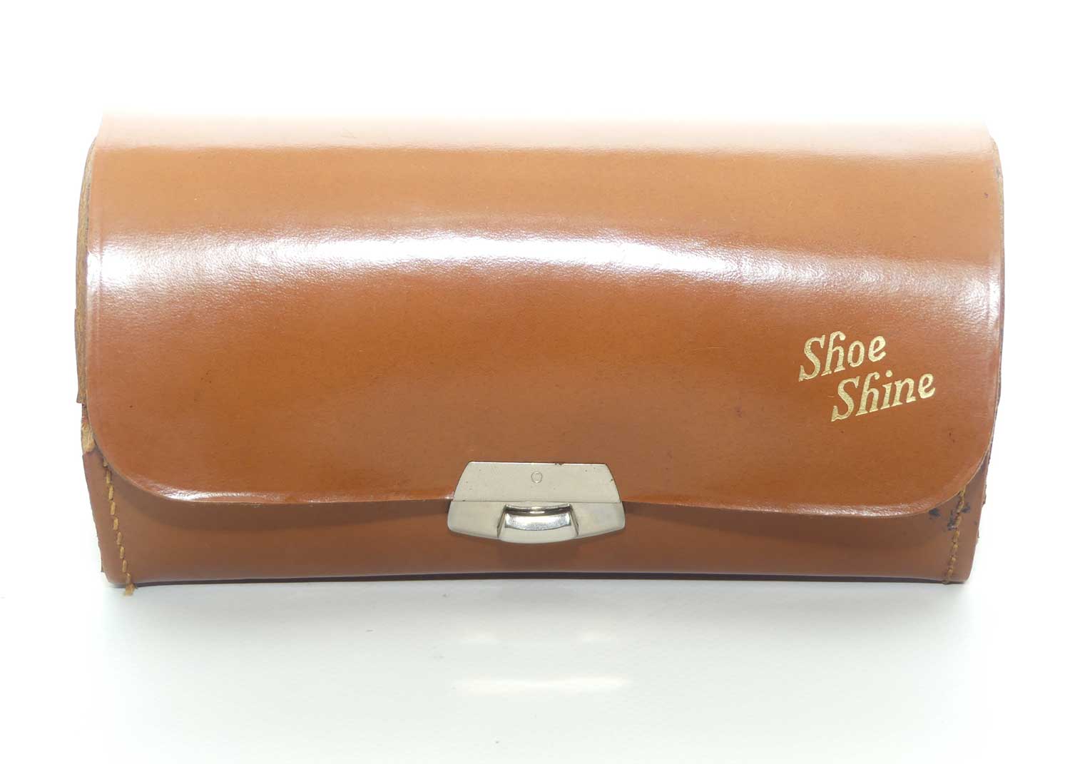 Vintage English Leather Shoe Shine kit