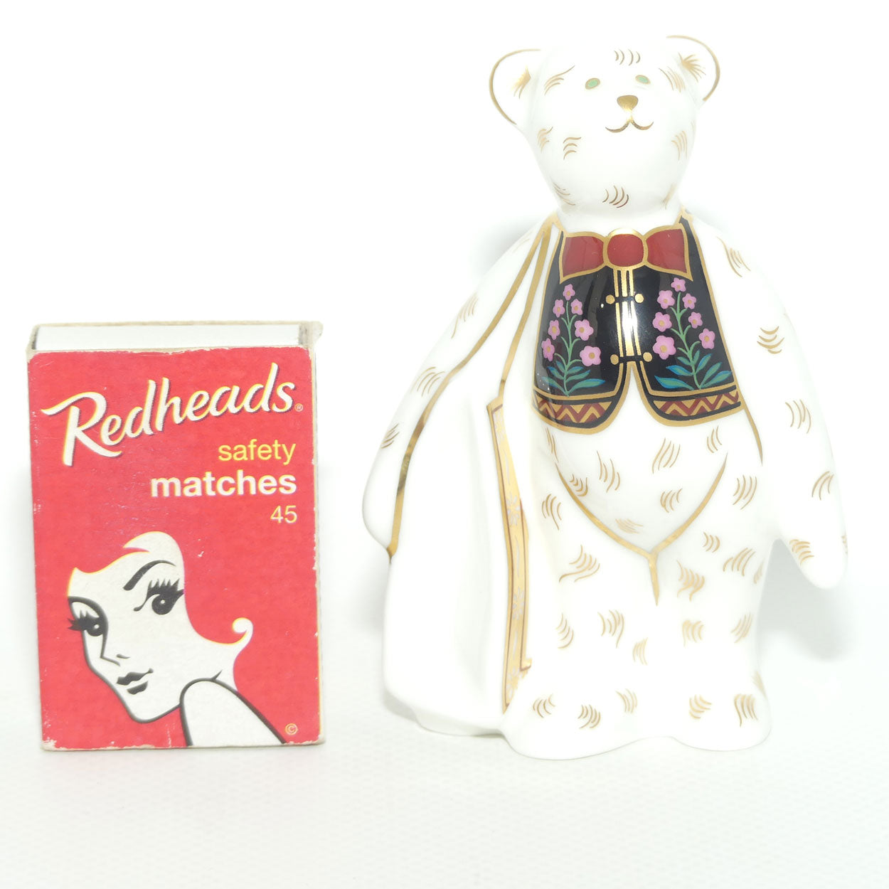 Royal Crown Derby paperweight | David Jones Shopper Bear | Ltd Ed | boxed