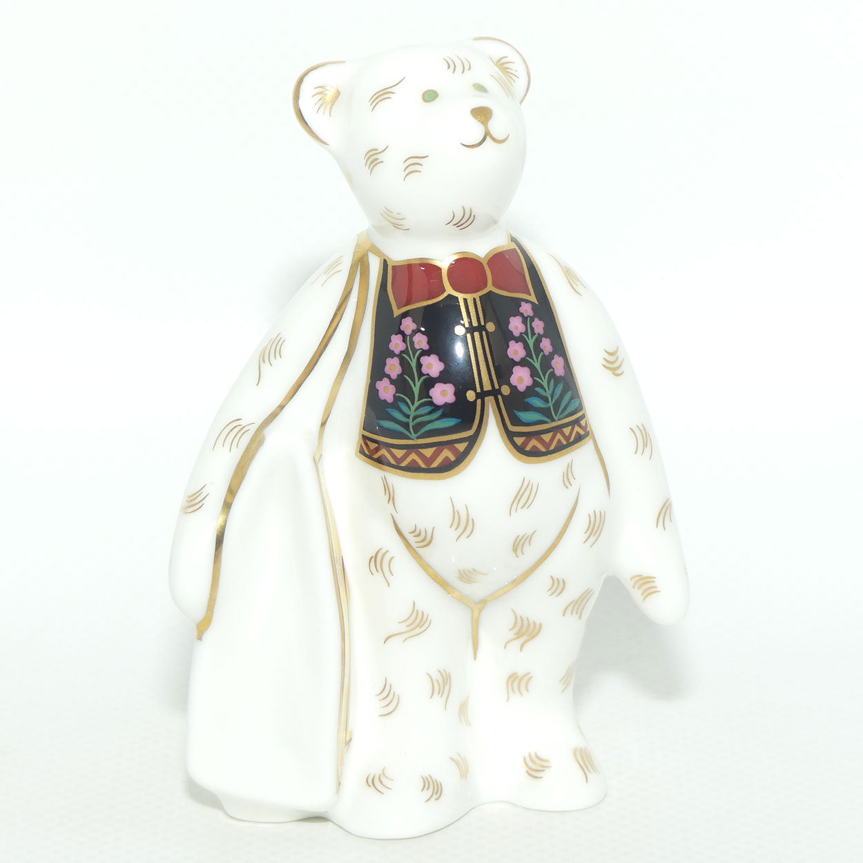 Royal Crown Derby paperweight | David Jones Shopper Bear | Ltd Ed | boxed