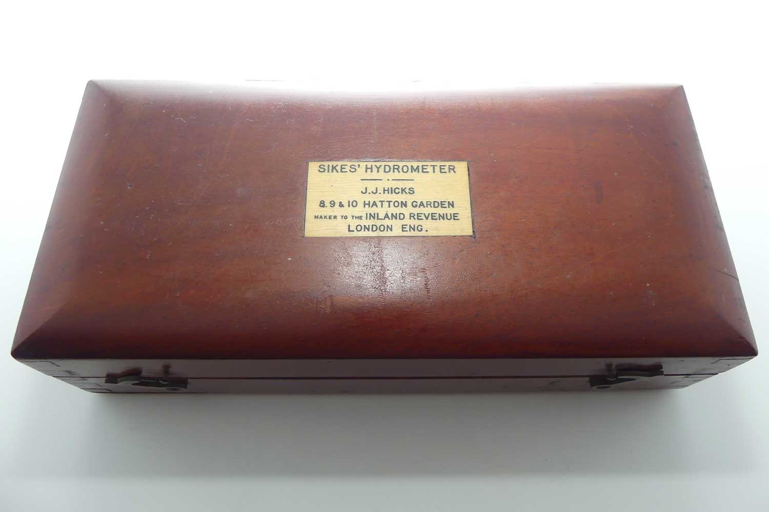 Antique Scientific Instrument | Sikes' Hydrometer in Mahogany case