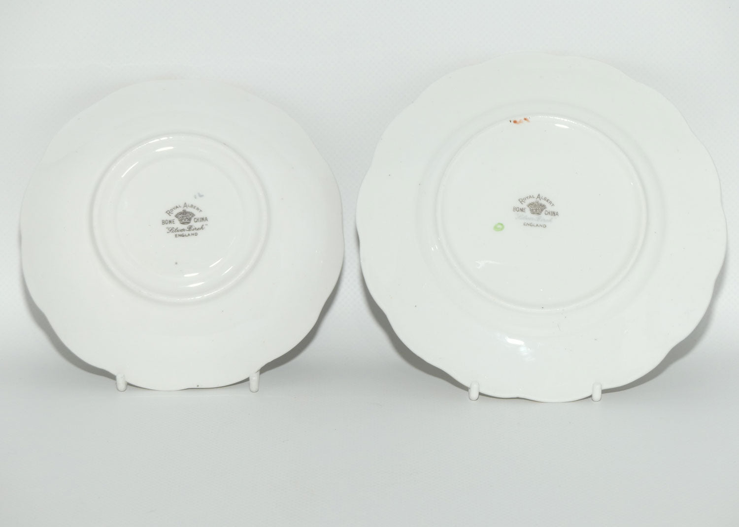 Royal Albert Bone China Silver Birch trio