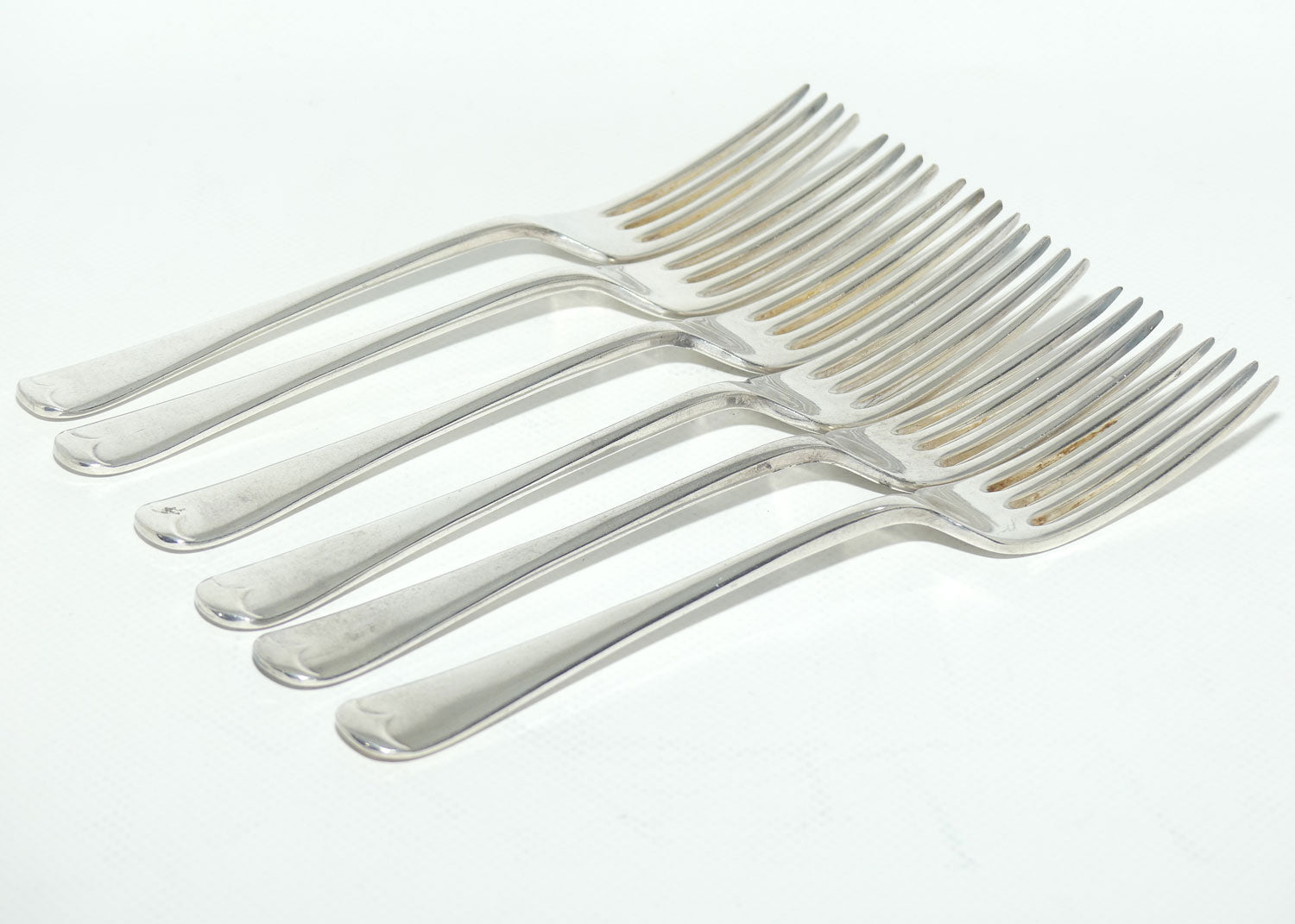 Set of 6 Sir John Bennett | Silver Plated Dinner forks | 19cm