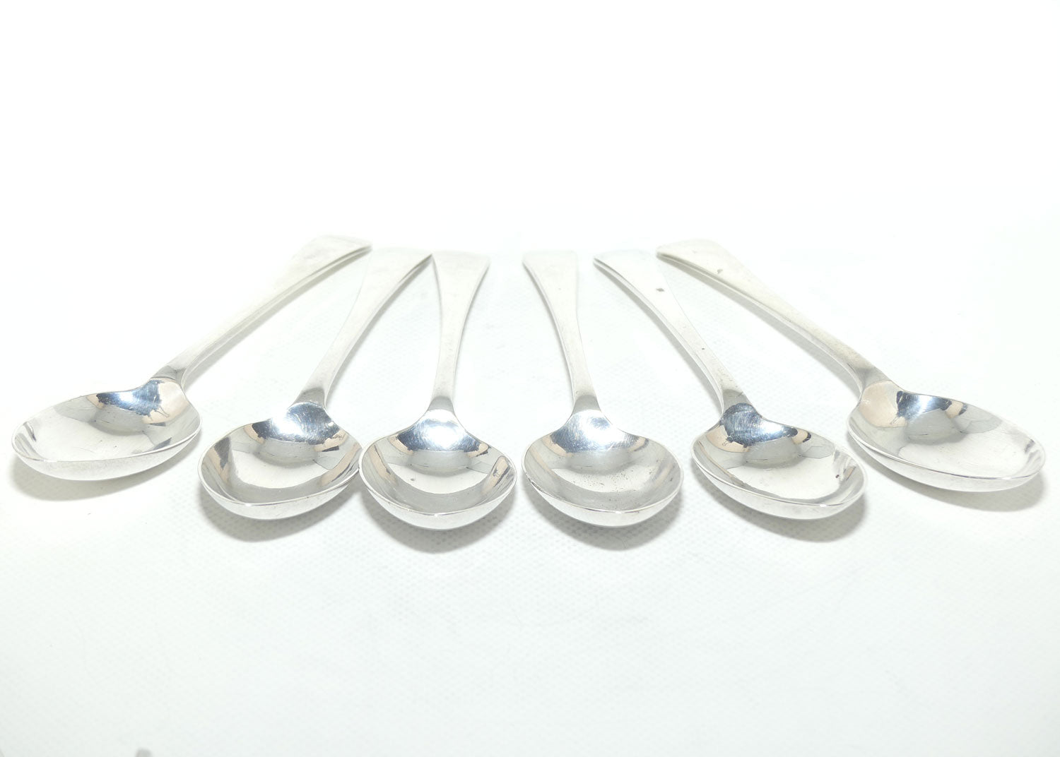 Set of 6 Sir John Bennett EPNS A1 | Silver Plated Desert Spoons | 18cm