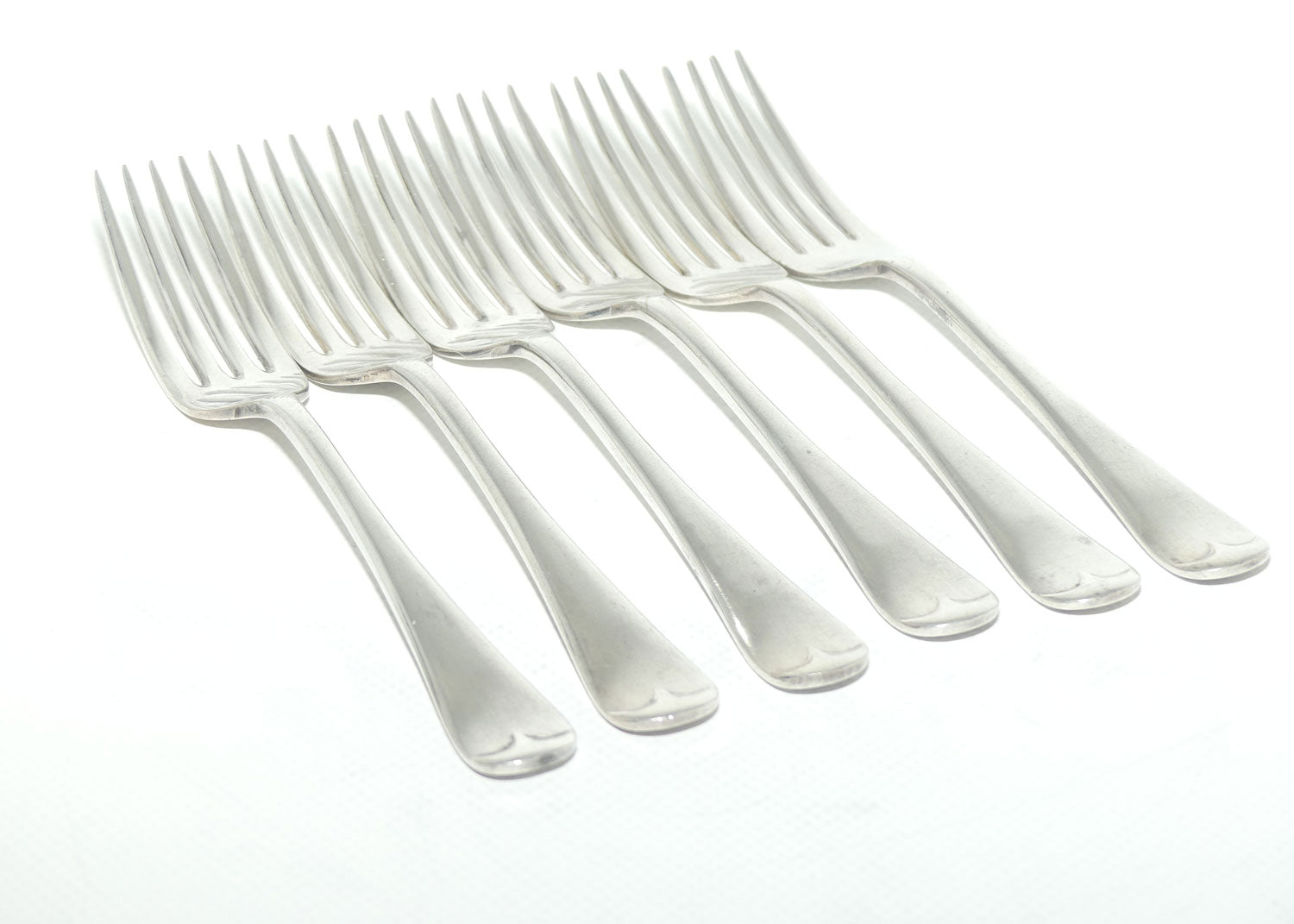 Set of 6 Sir John Bennett EPNS A1 | Silver Plated Salad Forks | 17cm
