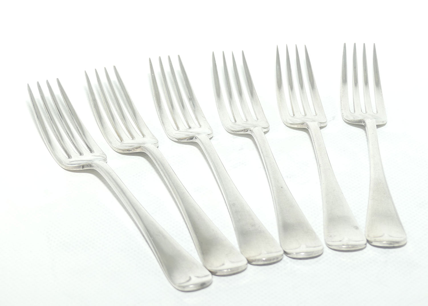 Set of 6 Sir John Bennett EPNS A1 | Silver Plated Salad Forks | 17cm