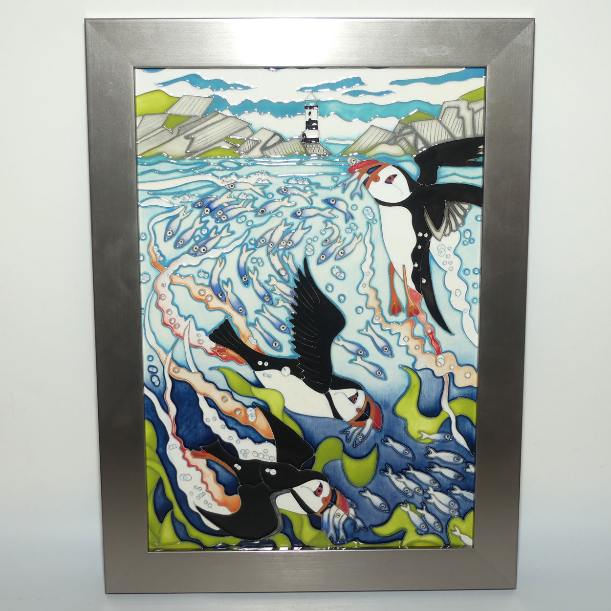 Moorcroft Skomer Island Plaque PLQ13