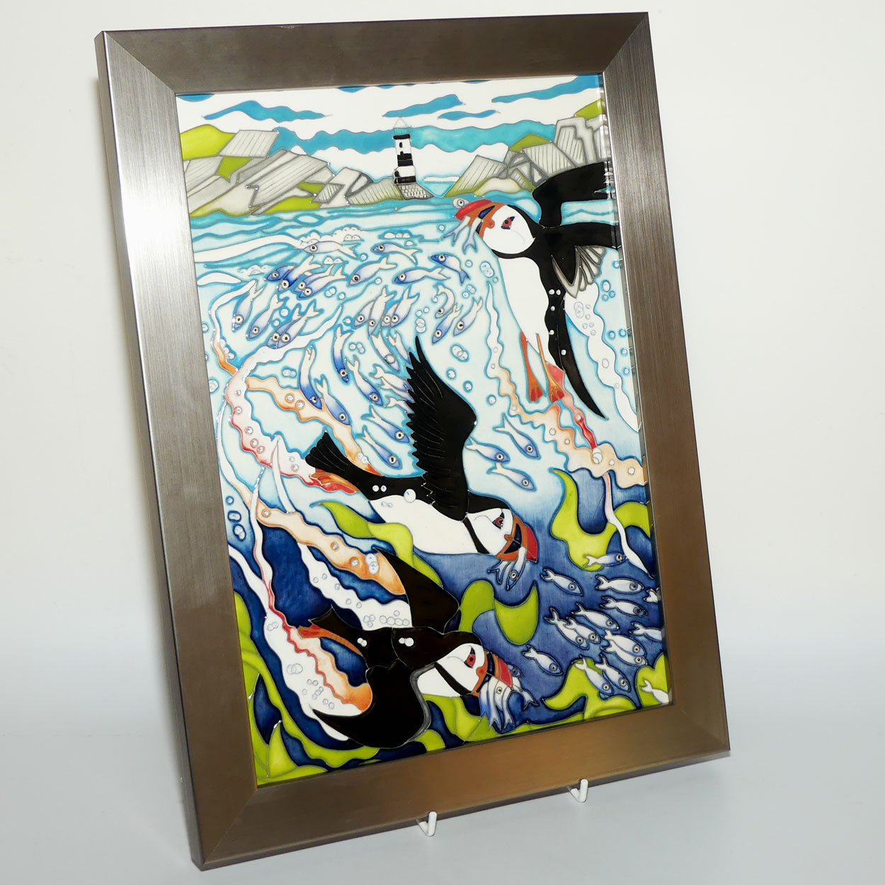 Moorcroft Skomer Island Plaque PLQ13