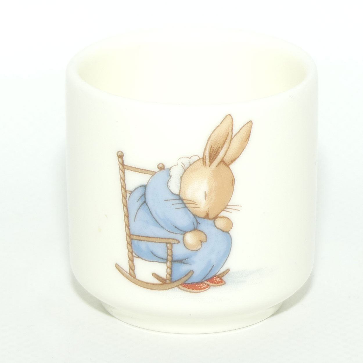 Royal Doulton Bunnykins egg cup | Sleeping in a Rocking Chair | Raising Hat