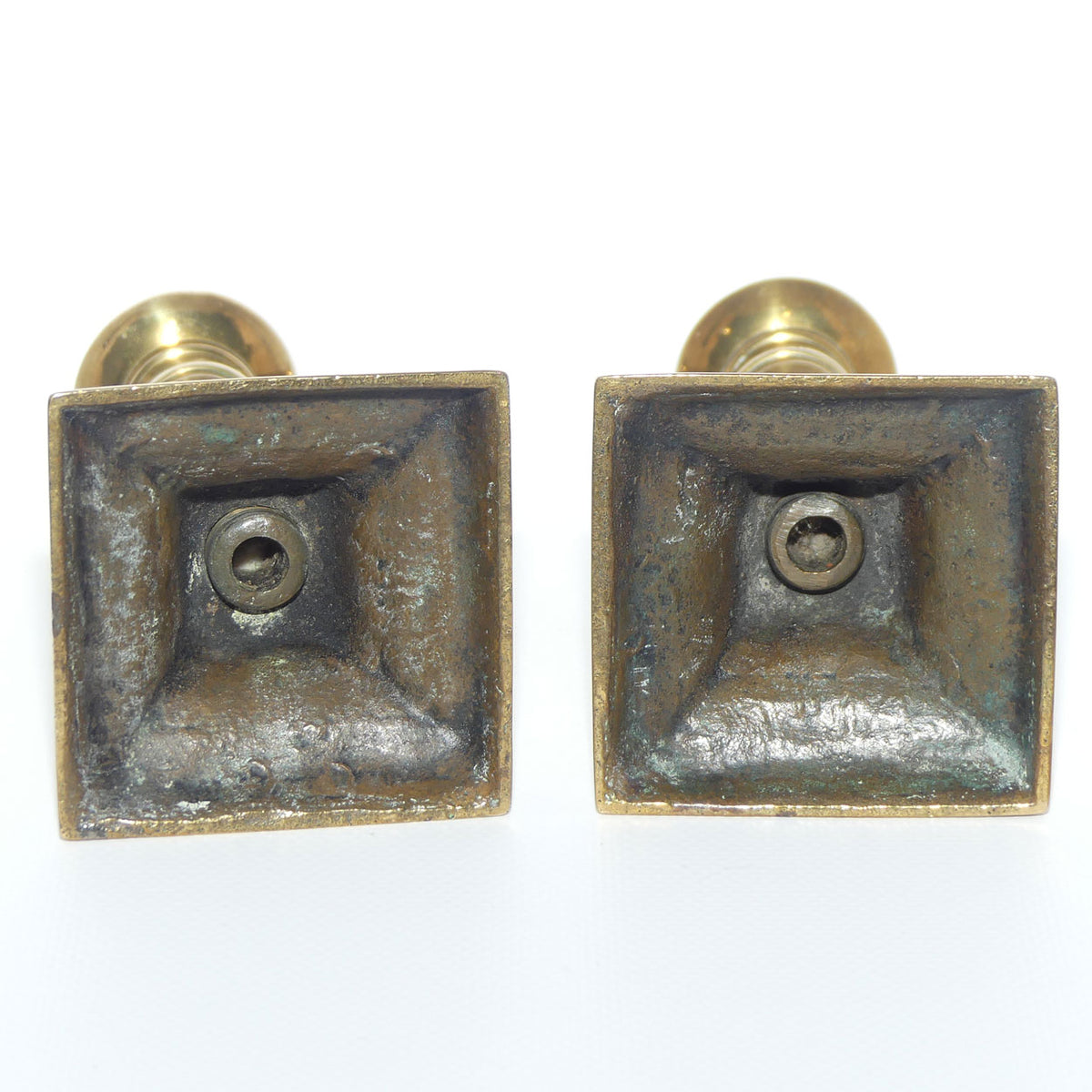Edwardian Brass Candle Sticks | small size