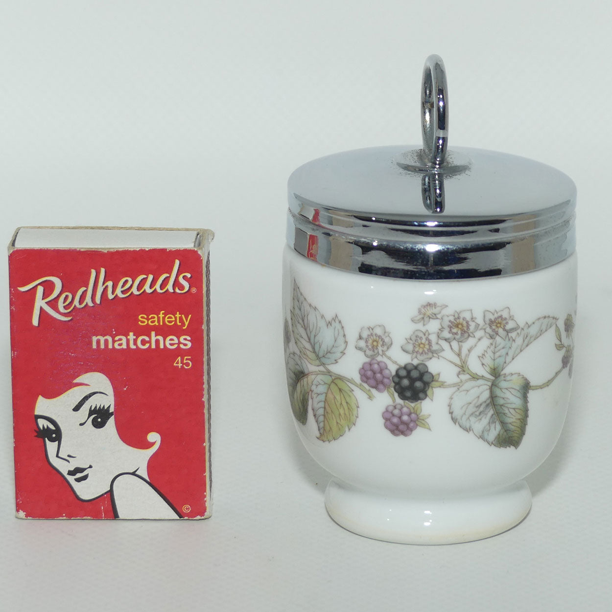 Royal Worcester Blackberry and Vine pattern egg coddler