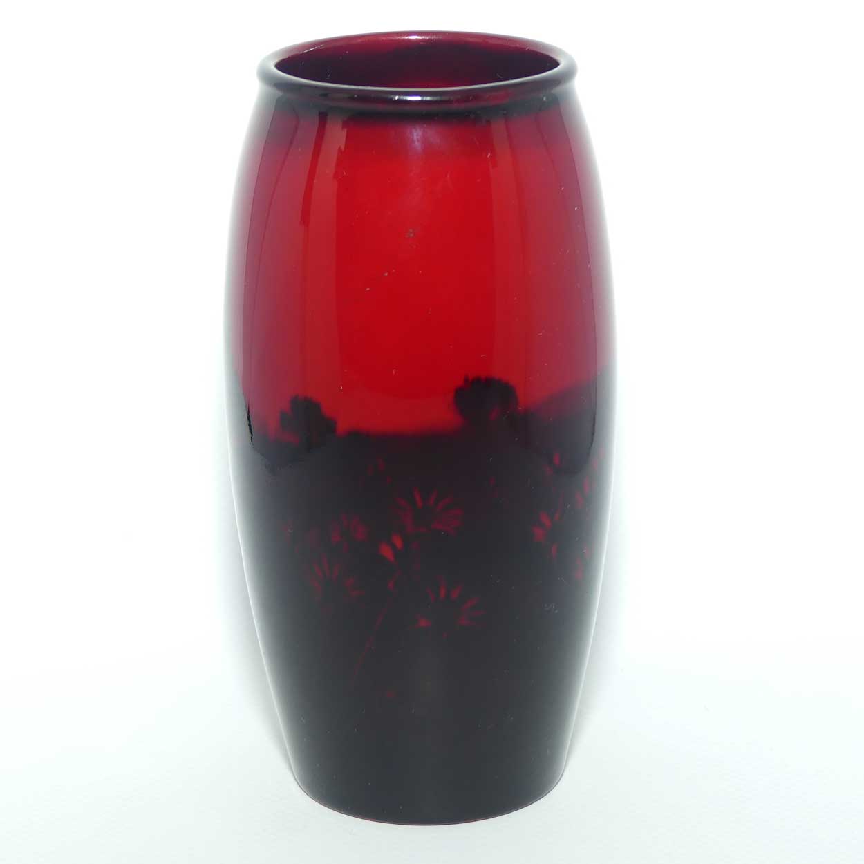 Royal Doulton Flambe small cylindrical Churches vase