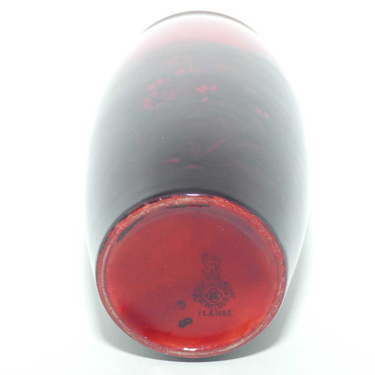 Royal Doulton Flambe small cylindrical Churches vase