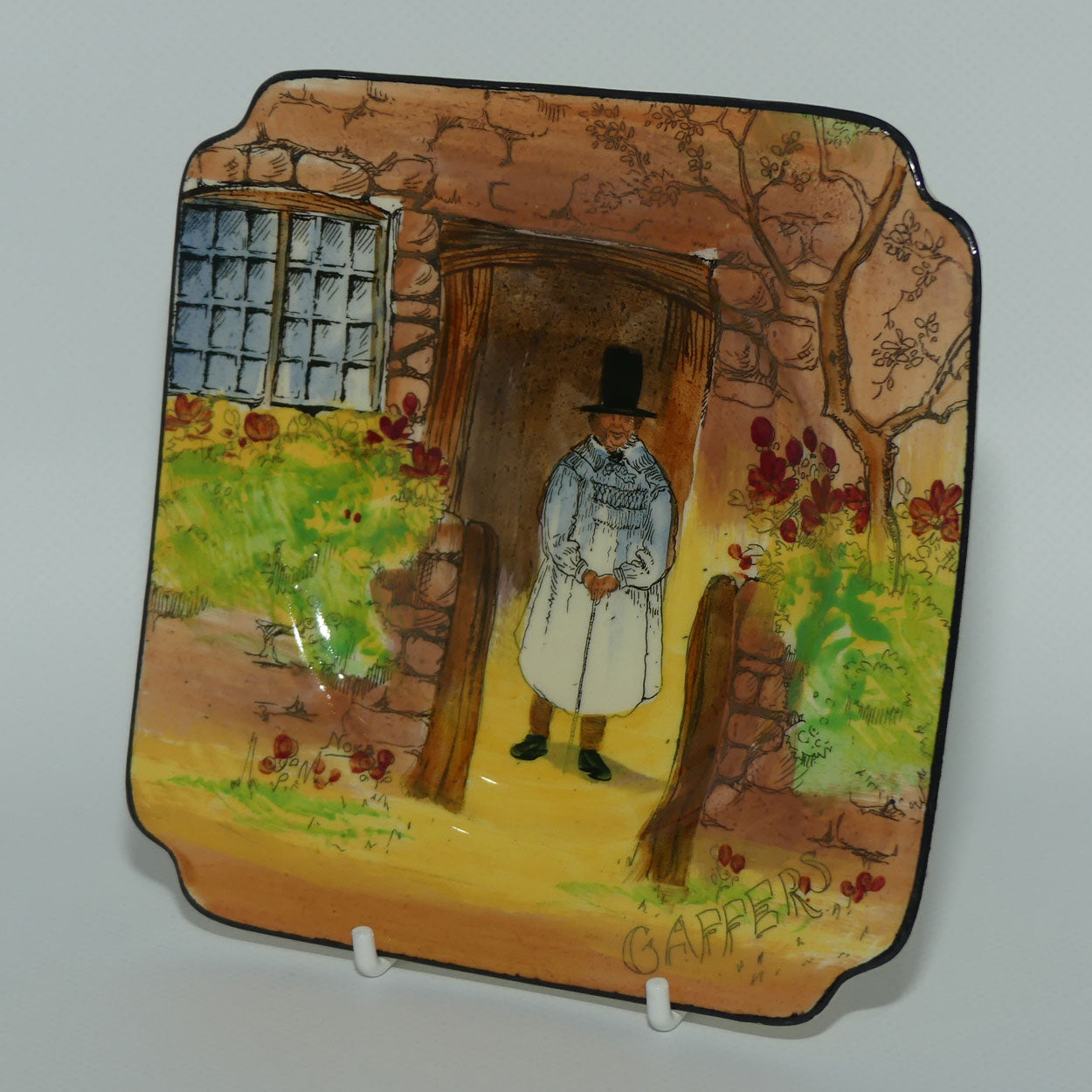 Royal Doulton Gaffers small square plate D4210 | 14.5cm