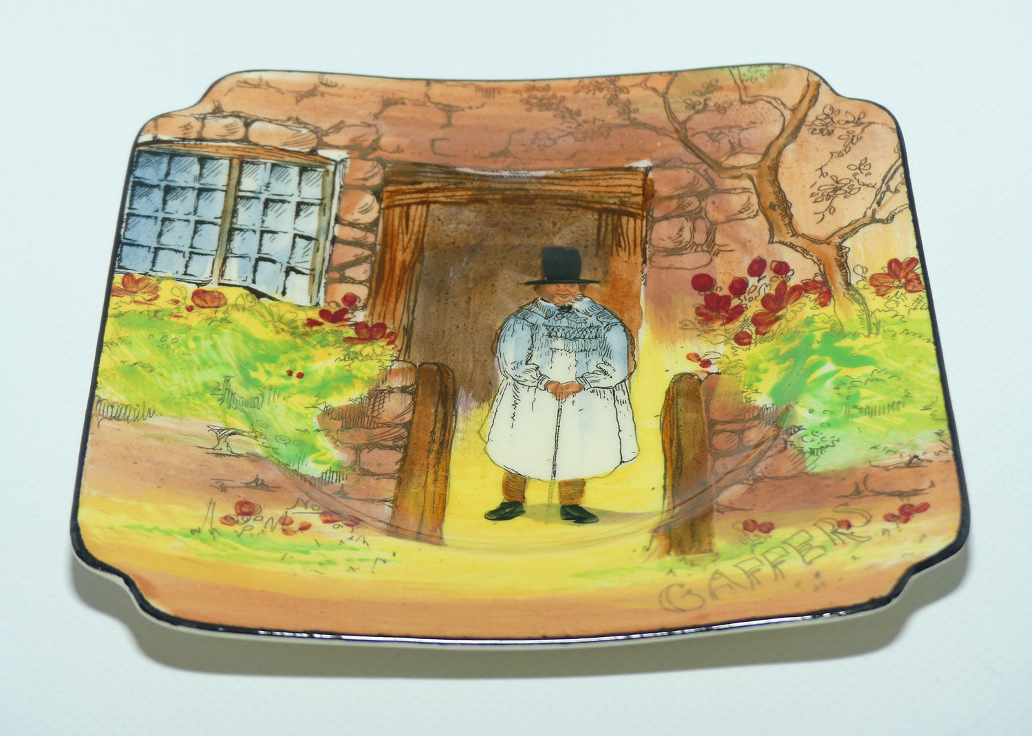 Royal Doulton Gaffers small square plate D4210 | 14.5cm
