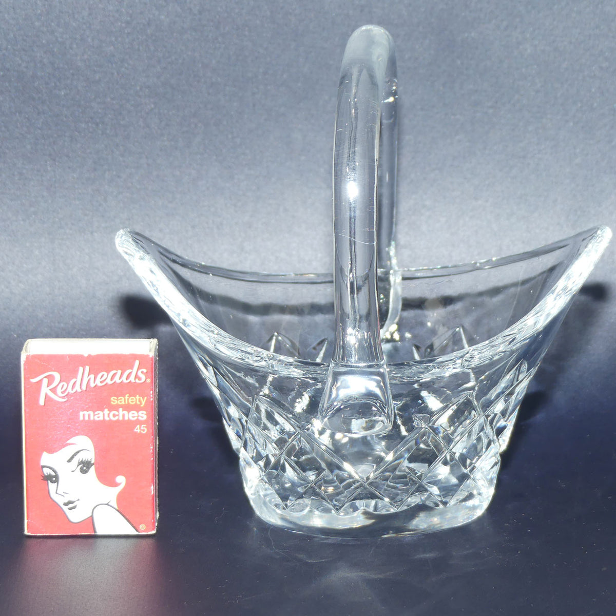 Small Crystal basket | Diamond Cut with pointed shape