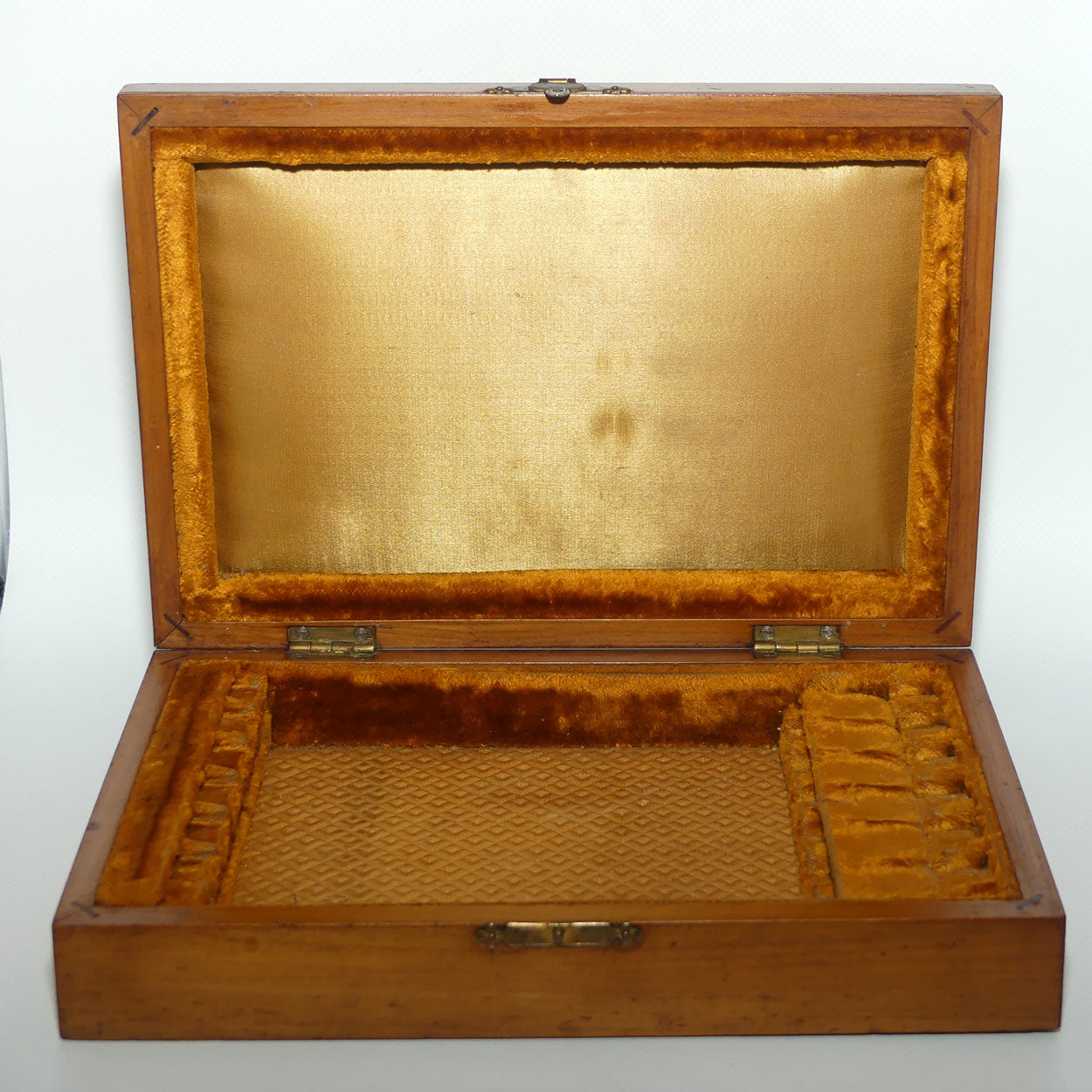Small Satinwood Fruit Set cutlery box | no cutlery | perfect for repurposing