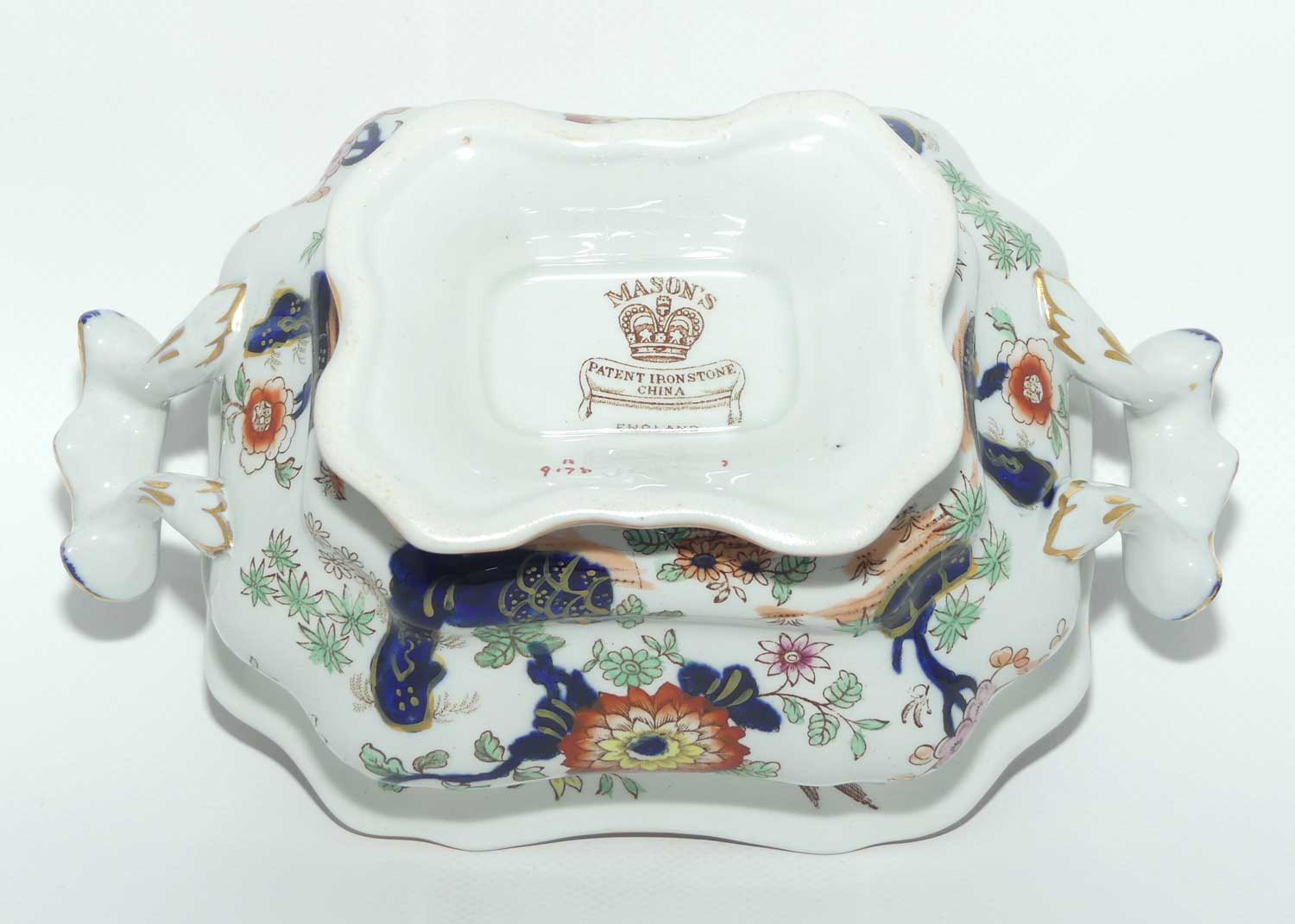 Masons Ironstone small gravy tureen and underplate A9176