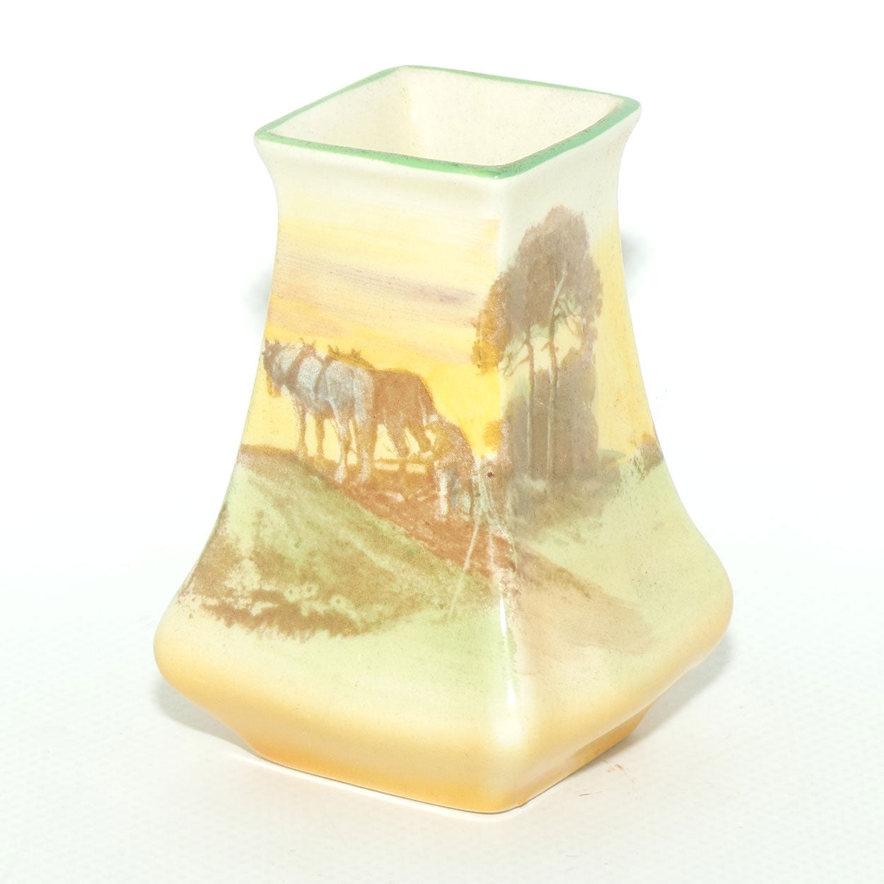 Royal Doulton Ploughing miniature vase D5650
